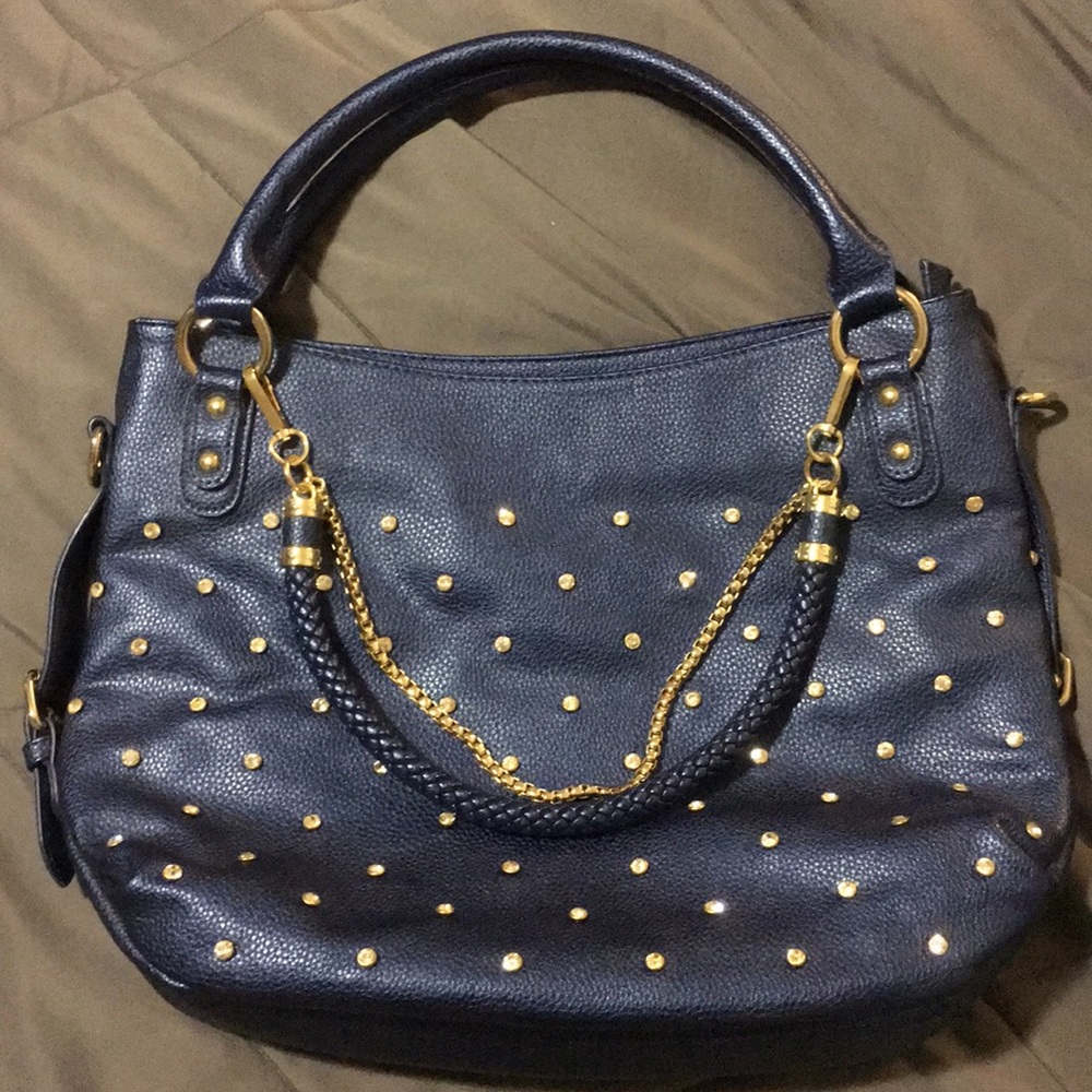 Imoshion jeweled front purse with shoulder strap